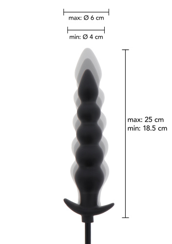 Надувна анальна пробка Hidden Desire Extreme Inflatable Ribbed - купити в Україні | Секс шоп SEX-SHOP.ua