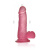 LoveToy 6" Jelly Studs Dildo - гибкий фаллоимитатор с присоской, 15х3.5 см (розовый)