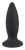 Orion Black Velvets Rechargeable Plug Small - силиконовая анальная пробка с вибрацией, 11х3.3 см (черный) - sex-shop.ua