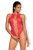 Obsessive B120 teddy - Боди, S/M/L (красный)