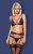 Obsessive 844-SET-1 set - кружевной эротический комплект с поясом для чулок, S/M (чёрный)