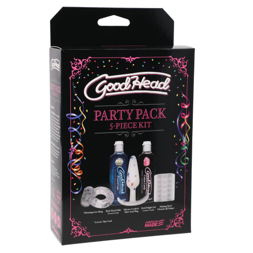Doc Johnson Goodhead Party Pack - 5 piece набор игрушек и смазок для орального секса - sex-shop.ua