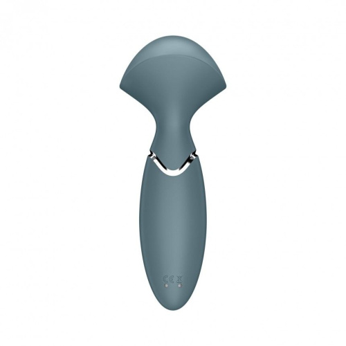 Satisfyer Mini Wand-er - Вібромасажер, 16х6 см (сірий) - купити в Україні | Секс шоп SEX-SHOP.ua