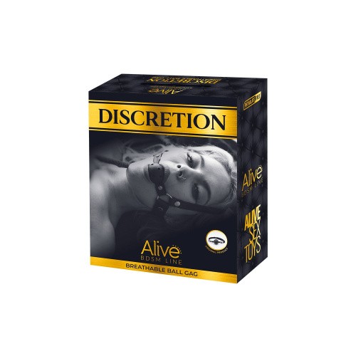 Alive Discretion - Кляп воздухопроницаемый (чёрный) - sex-shop.ua