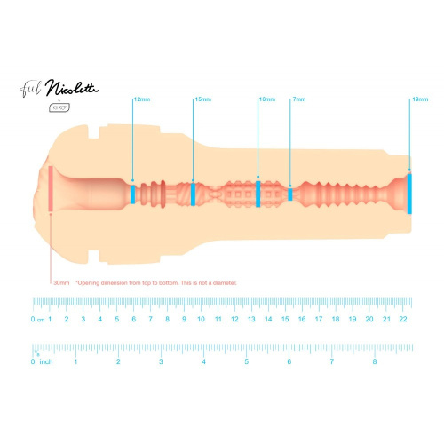 Kiiroo Feel Nicolette Shea - мастурбатор, 22х8.4 см