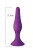  MAI Attraction Toys №33 анальная пробка на присоске, 11,5х3 см (фиолетовый) - sex-shop.ua