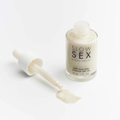 Bijoux Indiscrets Slow Sex Hair and skin shimmer dry oil - Масло-шиммер для волос и тела, 30 мл