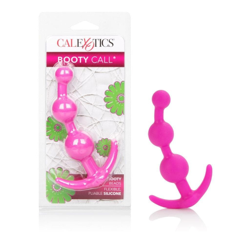CalExotics Booty Call Booty Beads - анальная елочка, 12х3.25 см (розовый) - sex-shop.ua