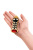 TOYFA Metal Gold anal plug  - Золотистая анальная пробка с кристаллом, 8.5х3.8 см (красный)