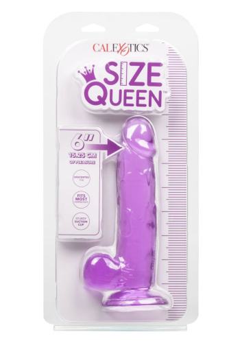 California Exotic Novelties Queen Size Dong 6 - Фаллоимитатор, 15.25х4,0 см (фиолетовый)