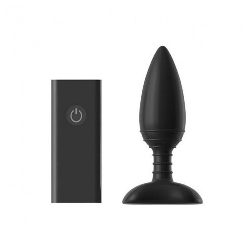 Nexus Ace Remote Control Vibrating Butt Plug S - Анальная пробка с вибрацией и дистанционным управлением, 10х3 см (чёрный) - sex-shop.ua