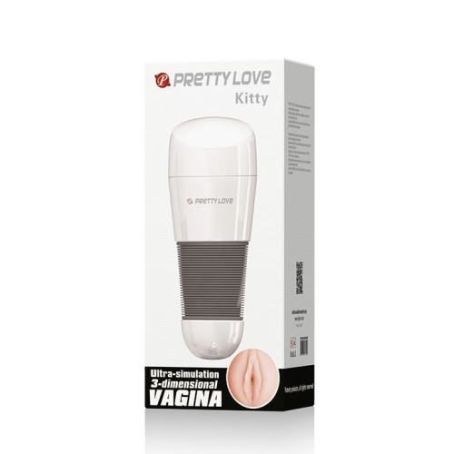 LyBaile - Pretty Love Kitty Vagina Masturbator - Мастурбатор, 20.5х8.4 см