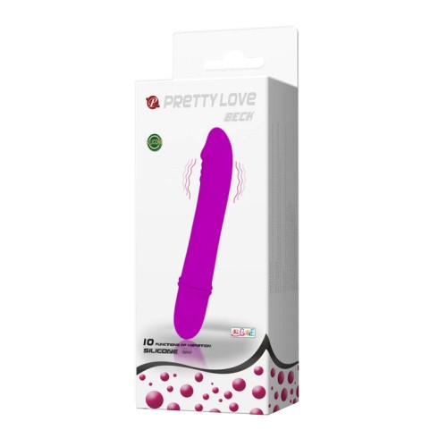 Pretty Love Beck Vibrator Purple - Вибратор, 12 см (фиолетовый) - sex-shop.ua