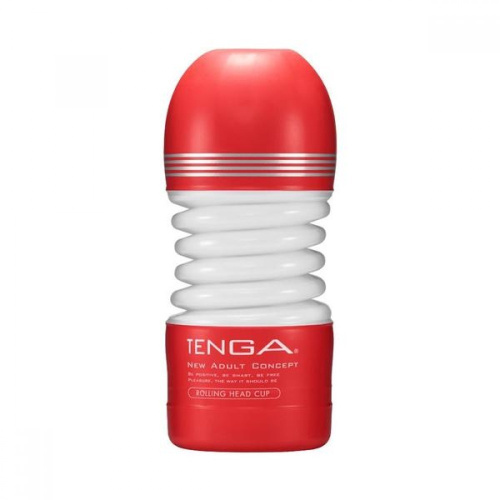 Tenga Rolling Head Cup New - мастурбатор с интенсивной стимуляцией головки, 15х4.5 см - sex-shop.ua