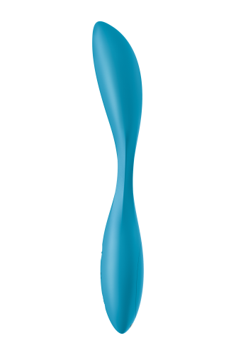 Satisfyer G-Spot Flex 1 - Гибкий вибратор с фиксацией формы, 19.5х3.2 см (голубой) - sex-shop.ua