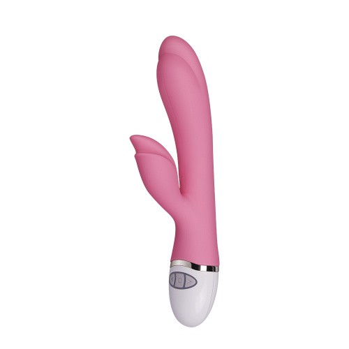 LoveToy - Dreamer II Vibrator Rose Red - Вібратор з кліторальним відростком, 21.5х3.5 ( світло-рожевий) - купити в Україні | Секс шоп SEX-SHOP.ua