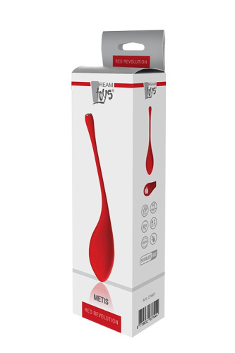 Dream Toys Red Revolution Metis - Віброяйце, 19х3,7 см (червоний) - купити в Україні | Секс шоп SEX-SHOP.ua