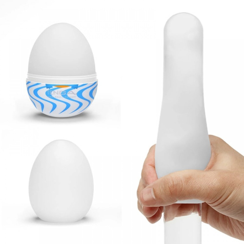 Tenga Wonder Wind - яйце мастурбатор нова колекція, 6.1х4.9 см (блакитний)