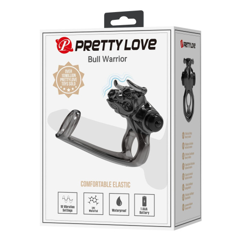 Насадка на пенис с вибрацией Pretty Love Bull Warrior
