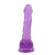 Hi-Rubber 7.7" Dildo Purple - Фаллоимитатор с мошонкой, 19,5 см (фиолетовый) - sex-shop.ua