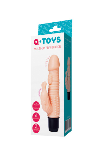 Toyfa A-Toys Multi-Speed - мультискоростной вибратор-кролик, 17.5х3 см (телесный) - sex-shop.ua