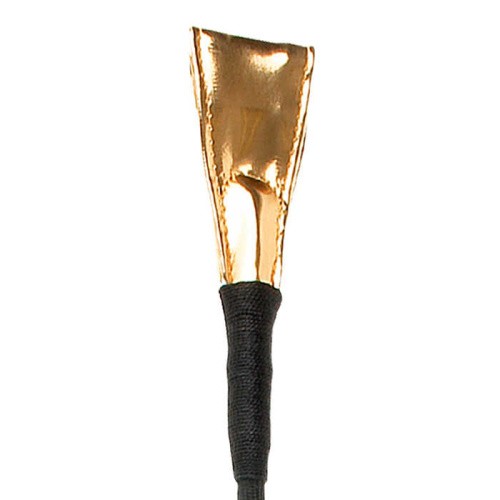 Pipedream Fetish Fantasy Gold Riding Crop - изящный стек, 66.5 см (чёрный с золотом)