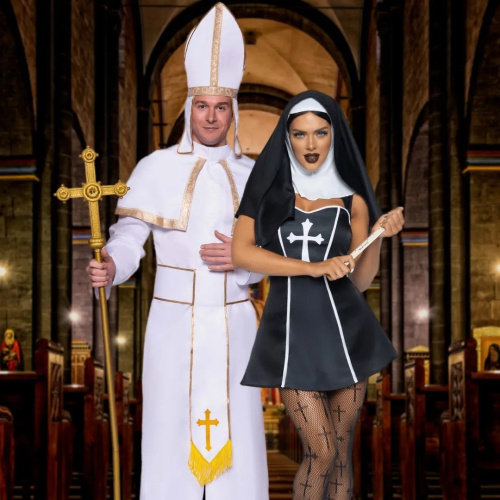 Leg Avenue - Naughty Nun - Сексуальный костюм монашки, S