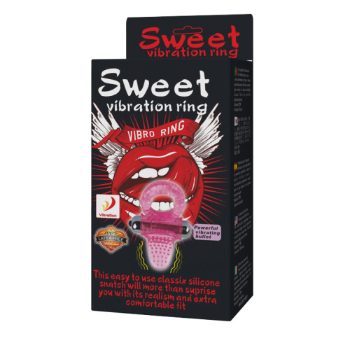 LyBaile Sweet Vibrationg Cook Ring - віброкільце, 6.5х4.2 см (рожевий) - купити в Україні | Секс шоп SEX-SHOP.ua