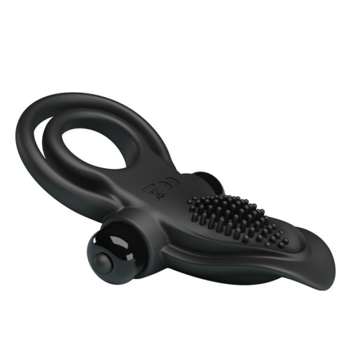LyBaile Pretty Love Vibro Penis Ring Black – Эрекционное кольцо, 11,3х5,6 см (черный)