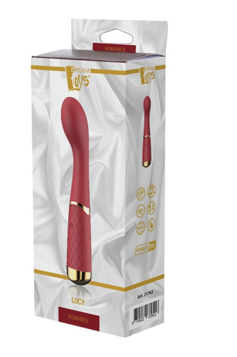 DREAM TOYS ROMANCE LUCY - Вібратор для точки G, 19,5 см (марсаловий)