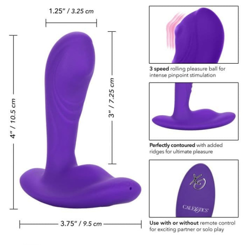 CalExotics Remote Pinpoint Pleaser - вибромассажер простаты, 7,25х3,25 см