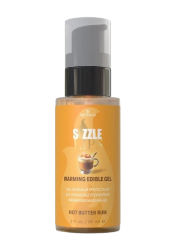 Зігріваючий масажний гель Sensuva Sizzle Lips Butter Rum, 59 мл - купити в Україні | Секс шоп SEX-SHOP.ua
