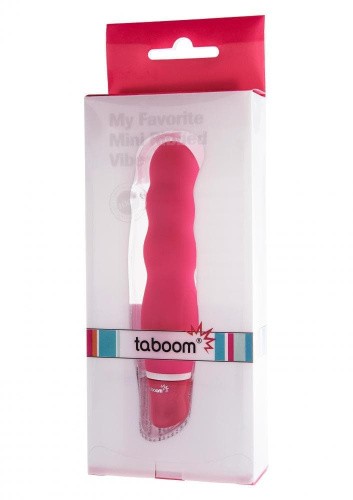 Taboom My Favorite Mini Ribbed Vibe - хвилястий міні вібратор, 12х3 см (чорний)