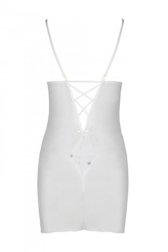 Passion - Lovelia Chemise - Сорочка с вырезами, S/M (белая)