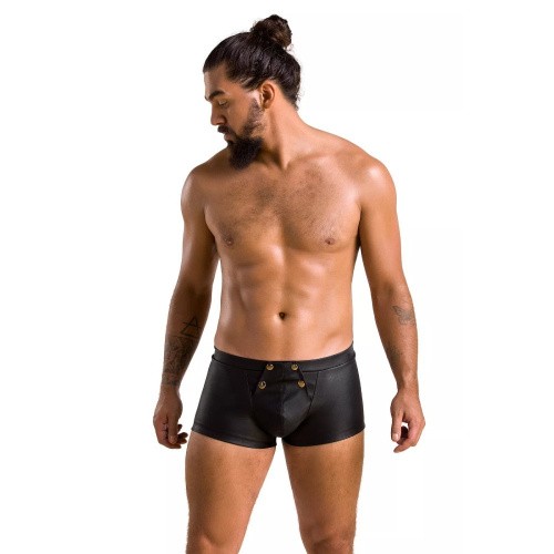 Passion - 050 SHORT PATRICK black - Сексуальные мужские шорты, S/M