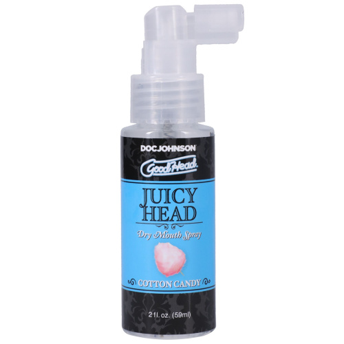 Doc Johnson Goodhead Juicy Head Dry Mouth Spray спрей від сухості у роті для орального сексу зі смаком цукрової вати, 59 мл - купити в Україні | Секс шоп SEX-SHOP.ua