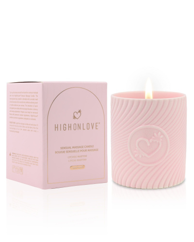 Массажная свеча Sensual Massage Candle, 250 мл (клубника и шампанское)