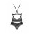 Obsessive Ivannes top & thong - Комплект еротичної білизни: топ та трусики, L/XL (чорний)