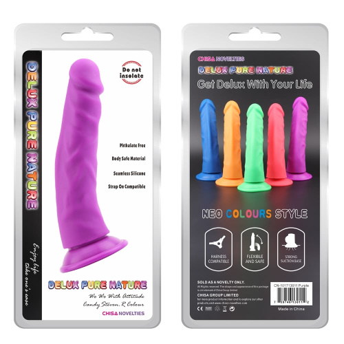 Steven.R Purple Dildo реалістичний фалоімітатор на присосці, 22.5х4.2 см - купити в Україні | Секс шоп SEX-SHOP.ua