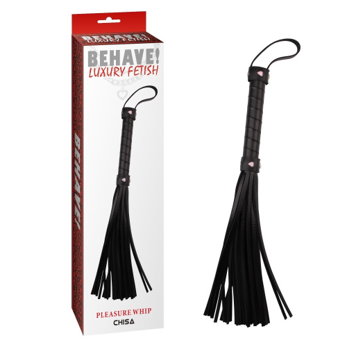 Behave! Pleasure Whip плеть с мягкими хвостами, 46 см - sex-shop.ua