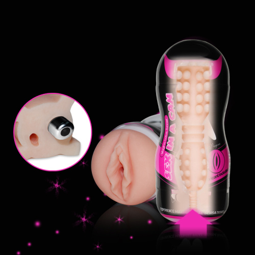 LoveToy Sex In A Can Vibrating Vagina Tunnel - Мастурбатор вагина, 16х6.5 см - sex-shop.ua