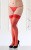 SoftLine Stockings 5514 - Чулки с кружевной резинкой на силиконе, размер XXXL (красный)