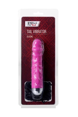 Toyfa - xBlack & Red, Vibrator, 6 vibration modes - Вибратор с плетью, 16х3.5 см (розовый)