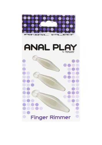 Toy Joy Finger Rimmer 3Pcs - комплект анальних стимуляторів, 3 шт.