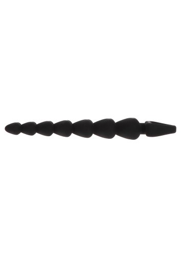 Toy Joy Heart Beads - анальная цепочка, 18х3 см (черный) - sex-shop.ua