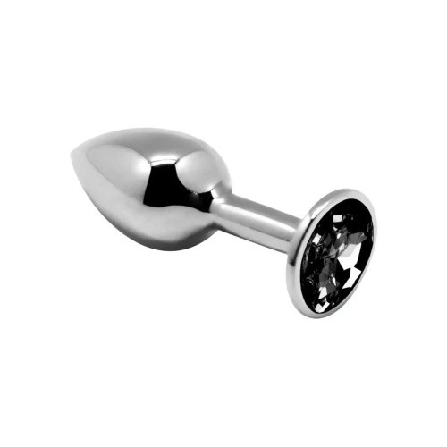 Alive Mini Metal Butt Plug - Анальна пробка - M, 8х3.4 см (чорна)