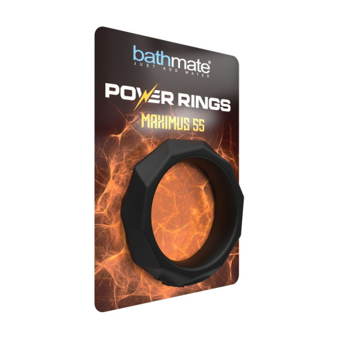 Bathmate Maximus Power Ring - силиконовое эрекционное кольцо, 5.5 см (чёрный)