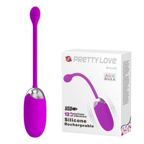 Pretty Love Brook vibrating Egg Pink - Виброяйцо, 15,5 см (розовый)