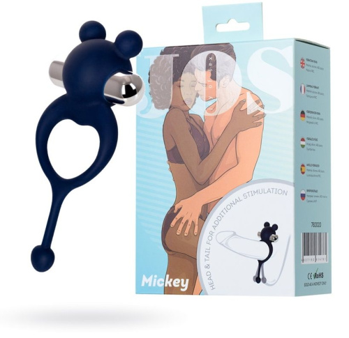 JOS Mickey - Виброкольцо на член, 3.6 см (синий)