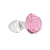 Pillow Talk - Rosy - Luxurious Glass Anal Plug - Стеклянная анальная пробка, 9.9х3.3 см - sex-shop.ua